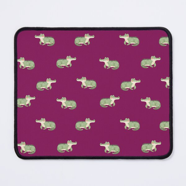 Item preview, Watercolor Crocodiles on Dark Pink  designed and sold by KSimpson838.