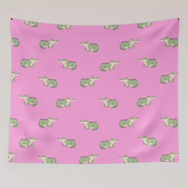 Item preview, Watercolor Crocodiles on Pink  designed and sold by KSimpson838.