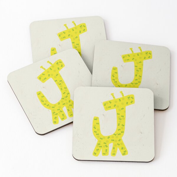 Item preview, Whimsical Giraffe Illustration - Yellow designed and sold by SaltedBeachPaperie.
