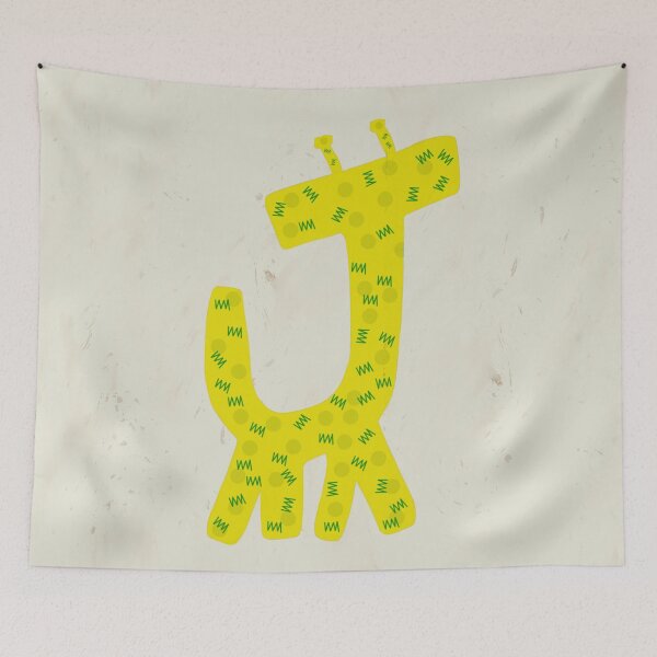 Item preview, Whimsical Giraffe Illustration - Yellow designed and sold by SaltedBeachPaperie.