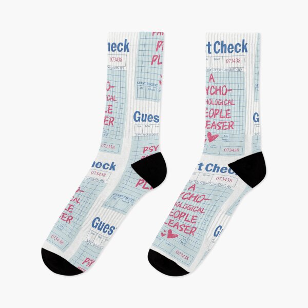 Item preview, People Pleaser Pink & Blue Guest Check designed and sold by SaltedBeachPaperie.