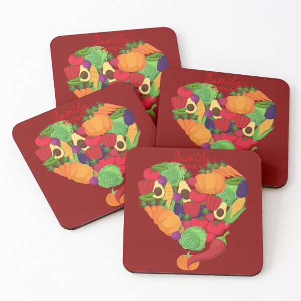 Item preview, Family Time Vegetable Heart - Healthy Food Love Kitchen Art Design. designed and sold by LunaPrintCo.