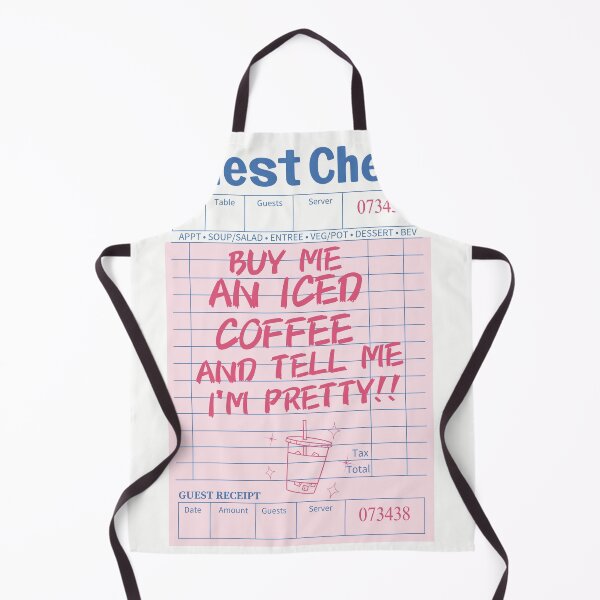 Item preview, Iced Coffee Pink Guest Check designed and sold by SaltedBeachPaperie.