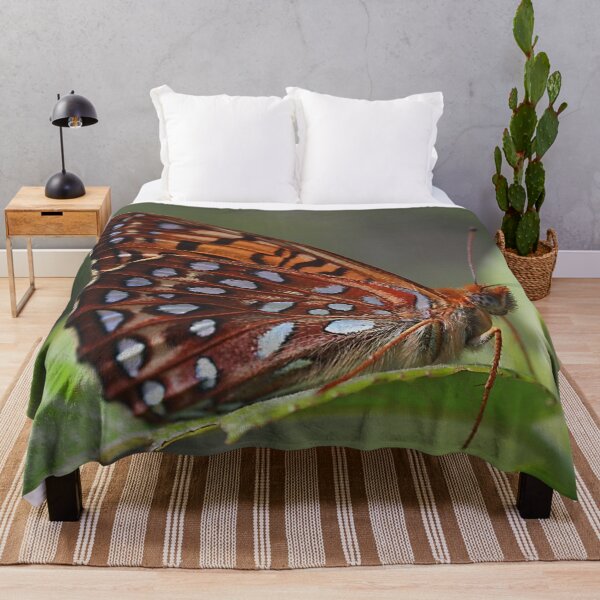 Item preview, Mariposa (Gran Fritilaria de lentejuelas) sobre una hoja designed and sold by Production Art Manon Meilleur.