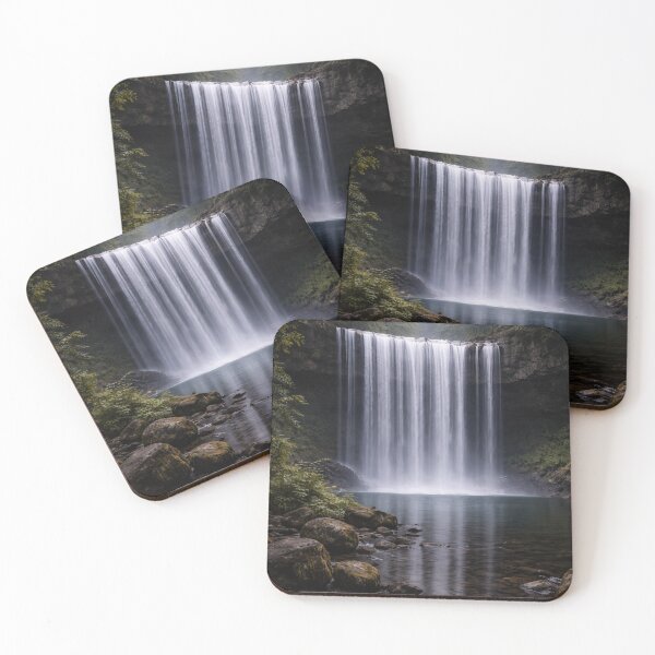 Item preview, Silent Forest Waterfall – Calm Nature Landscape designed and sold by NAJURE.