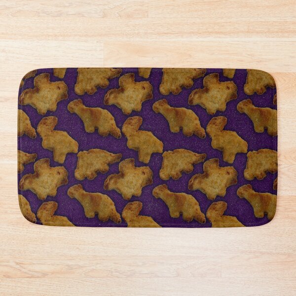 Item preview, Dinosaur nugget seamless pattern purple designed and sold by Paintbrushbetty.