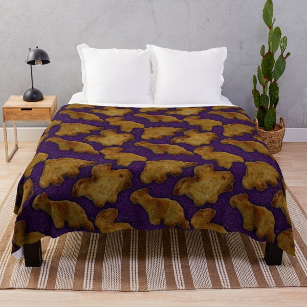 Item preview, Dinosaur nugget seamless pattern purple designed and sold by Paintbrushbetty.