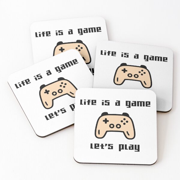 Item preview, Life Is a Game – Let’s Play | Minimal Gamer Design designed and sold by Maks-Made-It.