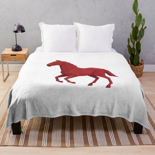 Item preview, Red Origami Horse Paper Craft Minimalist Lunar New Year designed and sold by ARTReMi.