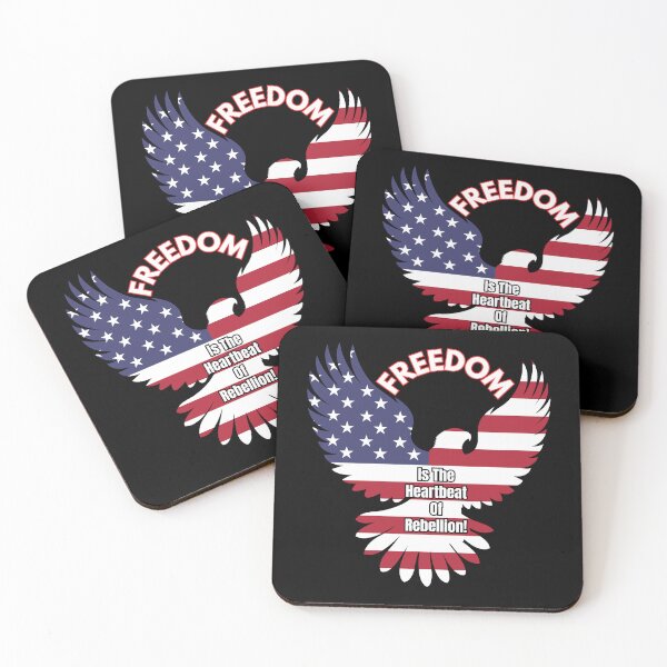 Item preview, Freedom Is The Heartbeat Of Rebellion designed and sold by ActOutTees.