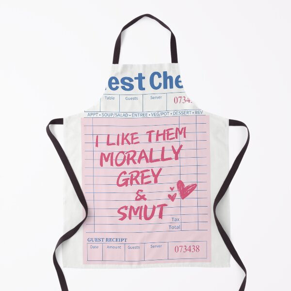 Item preview, Morally Grey and Smut Pink Guest Check designed and sold by SaltedBeachPaperie.