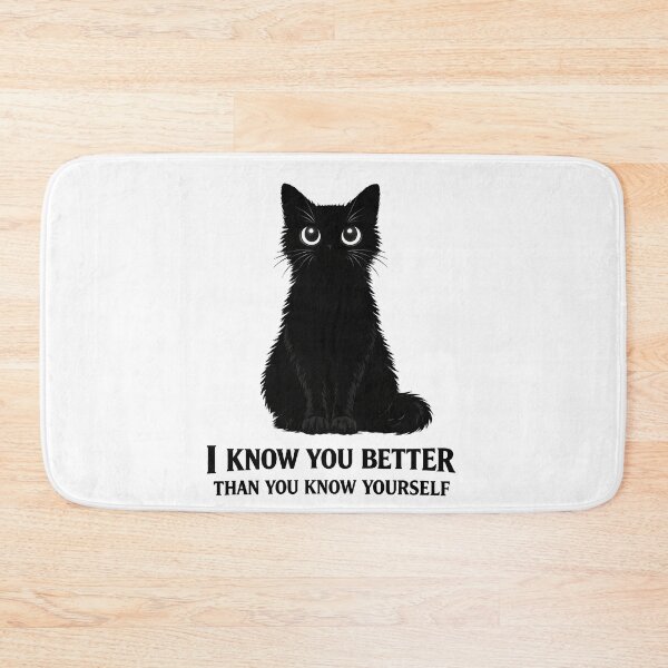 Item preview, Mysterious Black Cat with Striking Text designed and sold by yaalow.