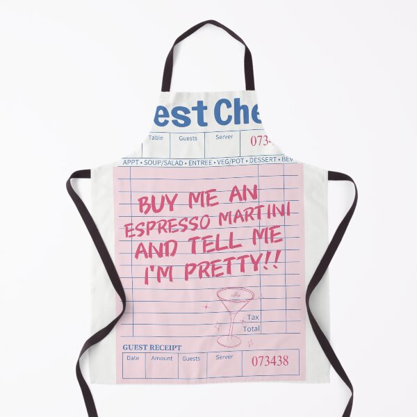 Item preview, Espresso Martini Pink Guest Check designed and sold by SaltedBeachPaperie.