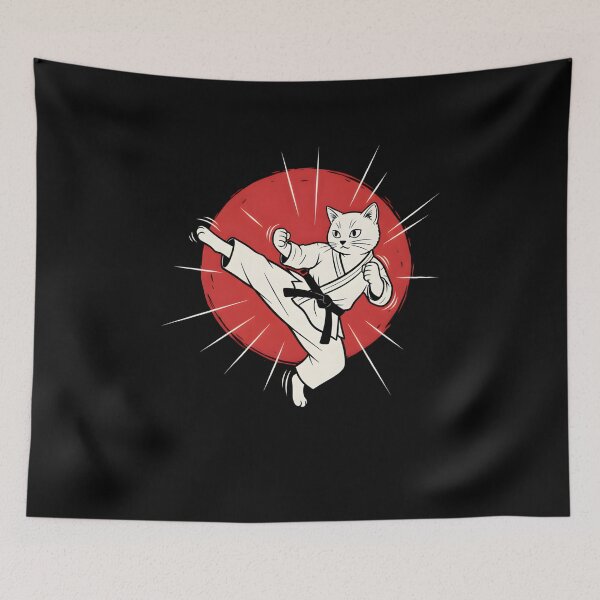Item preview, Martial Arts Karate Cat designed and sold by Nocturnal-Vines.