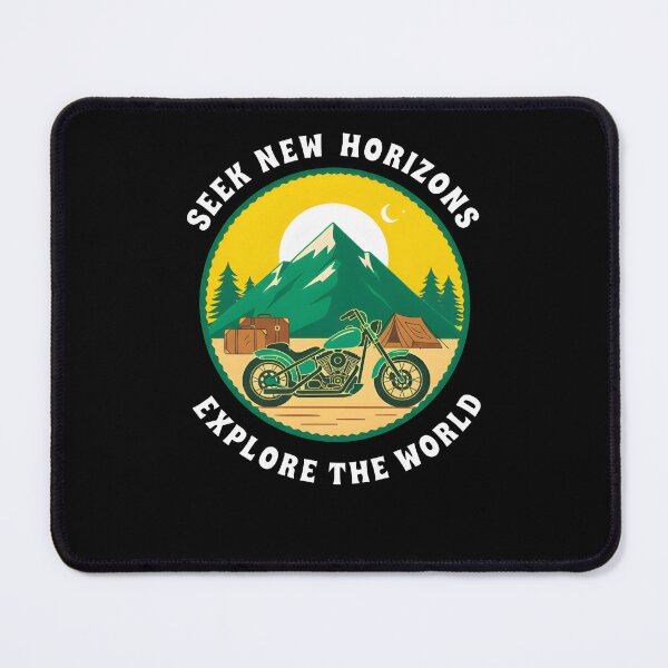 Item preview, SEEK NEW HORIZONS, EXPLORE THE WORLD – Travel & Adventure Quote Design designed and sold by Axivra.