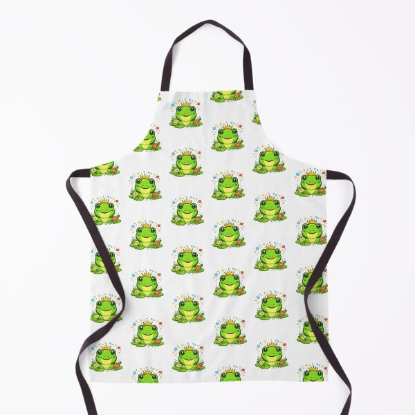 Item preview, Cute Frog King – Playful Cartoon Frog with Golden Crown designed and sold by aissa20.