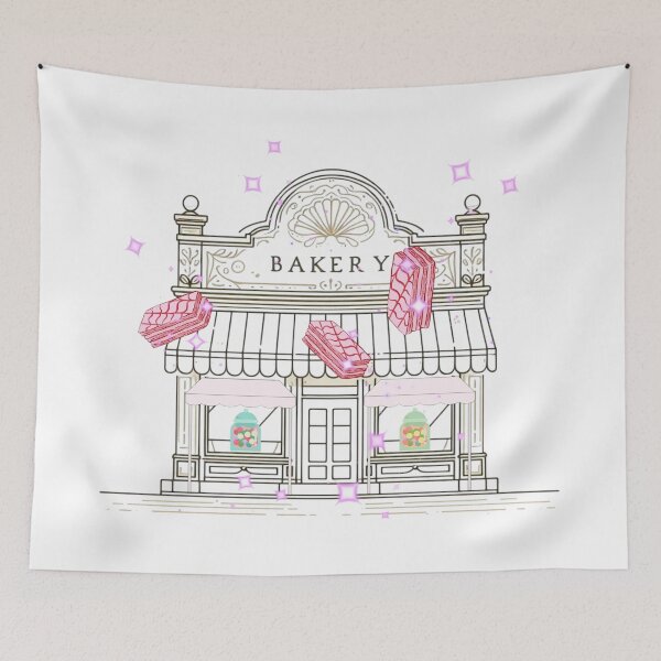 Item preview, Magical Bakery Illustration – Dreamy Cake Shop with Floating Desserts designed and sold by Sugar Wisdom .
