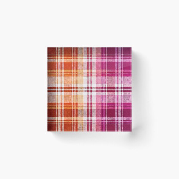 Item preview, PRIDE / TRIBE TARTAN - ✨LESBIAN PRIDE TARTAN✨ designed and sold by WheelieGdArt.