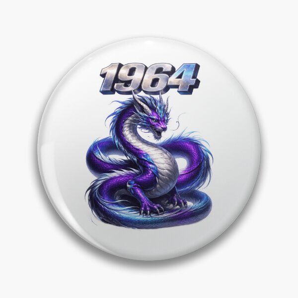 Item preview, 1964YearoftheDragonEasternZodiacPowerStrengthDesign designed and sold by AlexLineArt.
