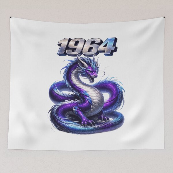 Item preview, 1964YearoftheDragonEasternZodiacPowerStrengthDesign designed and sold by AlexLineArt.