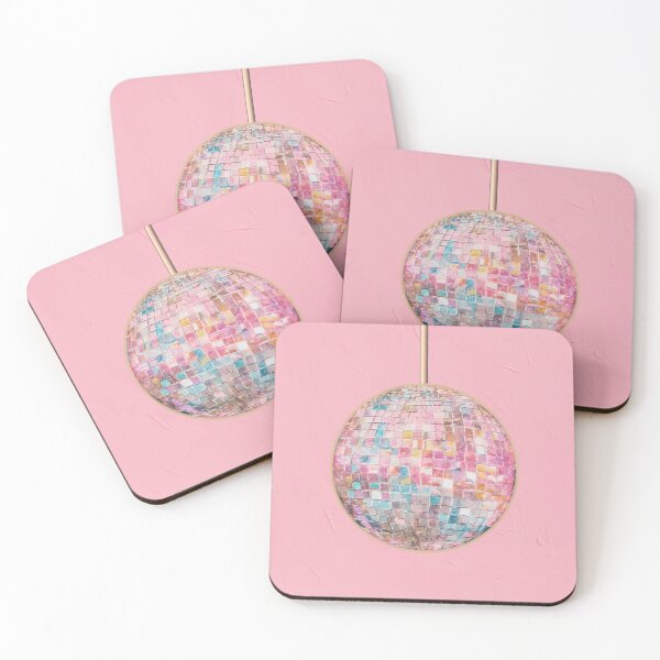 Item preview, Pastel Disco Ball Pink Aesthetic Vibes designed and sold by SaltedBeachPaperie.