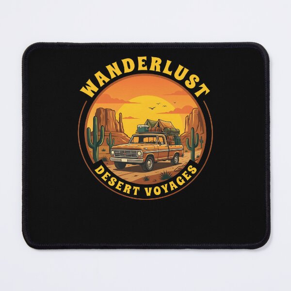 Item preview, WANDERLUST DESERT VOYAGES – Travel & Adventure Quote Design for Explorers designed and sold by Axivra.