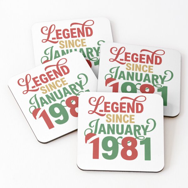 Item preview, Legend Since January 1981 T-Shirt, Funny 1981 Birthday Shirt Gift, Retro Legend Born January Graphic Tee for Men Women designed and sold by HappiSmiles.