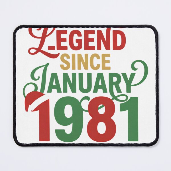 Item preview, Legend Since January 1981 T-Shirt, Funny 1981 Birthday Shirt Gift, Retro Legend Born January Graphic Tee for Men Women designed and sold by HappiSmiles.