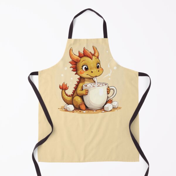 Item preview, Cute Baby Dragon Drinking Hot Chocolate - Adorable Cozy Kids Kawaii Dragon Design designed and sold by Amplify-n-Co.