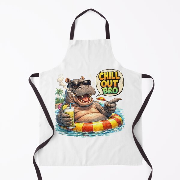 Item preview, #CHILL OUT BRO HIPPO designed and sold by TIPOTENIOS.