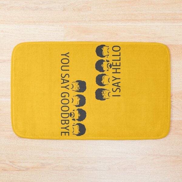 Item preview, You Say Goodbye I Say Hello Typography designed and sold by SaltedBeachPaperie.