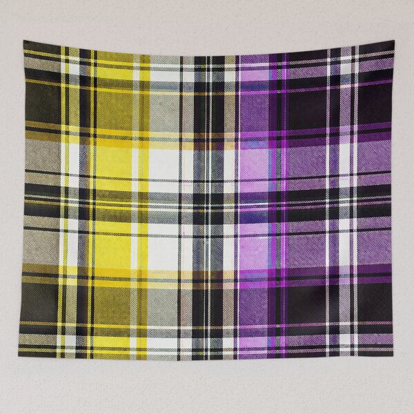 Item preview, PRIDE / TRIBE TARTAN - ✨NONBINARY PRIDE FLAG✨ designed and sold by WheelieGdArt.