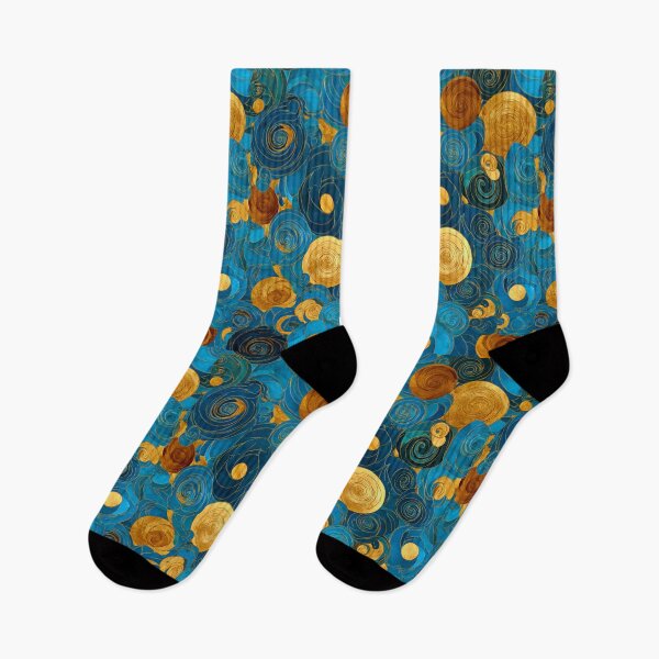 Item preview, Teal & Gold Klimt-Inspired Spiral Pattern | Art Nouveau Vienna Secession designed and sold by Ewa Miller.