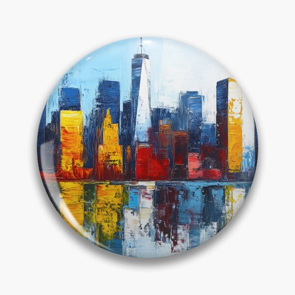 Item preview, NYC Skyline – Golden Dawn Chromatic Study designed and sold by SkylineVistas Designs.