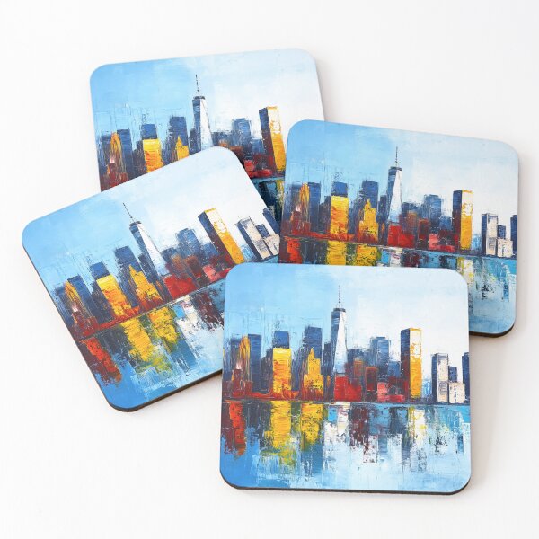 Item preview, NYC Skyline – Golden Dawn Chromatic Study designed and sold by SkylineVistas Designs.