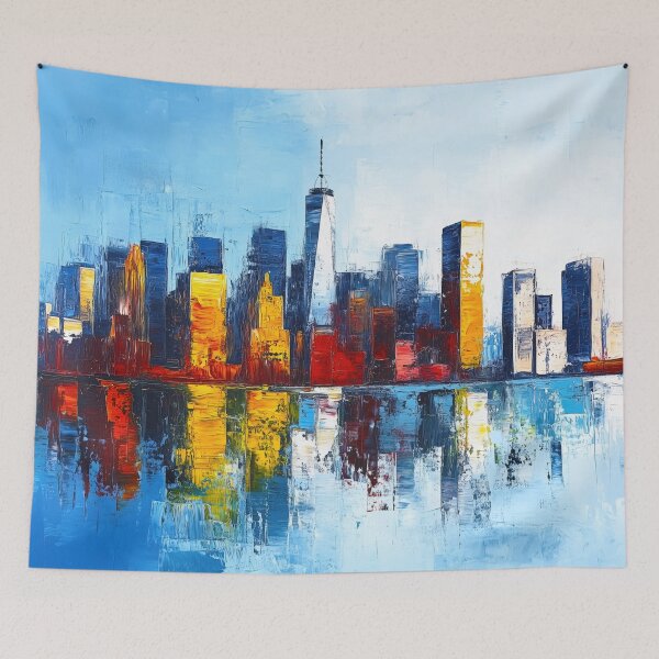 Item preview, NYC Skyline – Golden Dawn Chromatic Study designed and sold by SkylineVistas Designs.