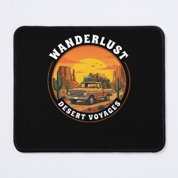 Item preview, WANDERLUST DESERT VOYAGES – Explore & Adventure Quote for Travelers designed and sold by Axivra.