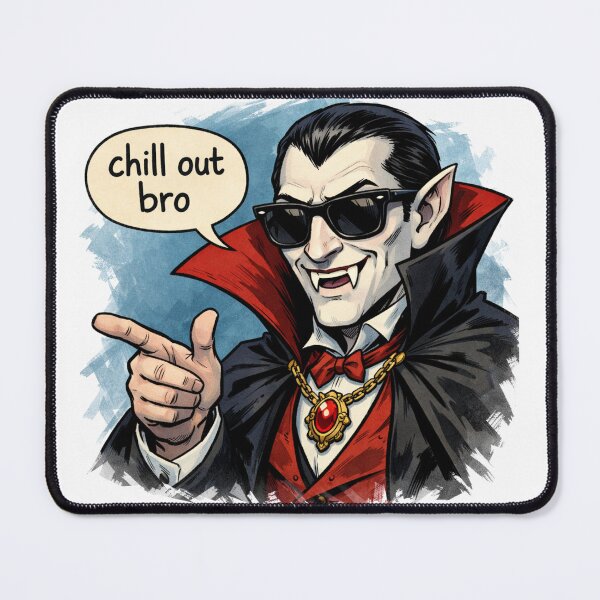 Item preview, #CHILL OUT BRO DRACULA designed and sold by TIPOTENIOS.