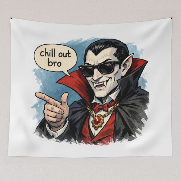 Item preview,  #CHILL OUT BRO DRACULA  designed and sold by TIPOTENIOS.
