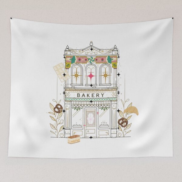 Item preview, Magical Bakery Illustration – Dreamy Cake Shop with Floating Desserts designed and sold by Sugar Wisdom .