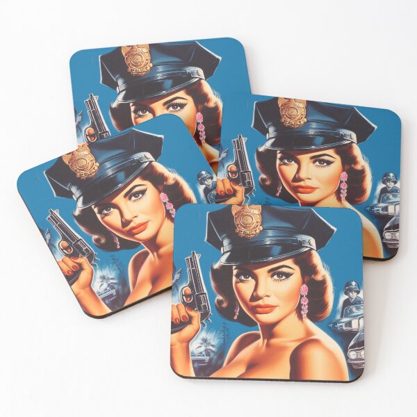 Item preview, Vintage Hot Policewoman designed and sold by PulpVintage.