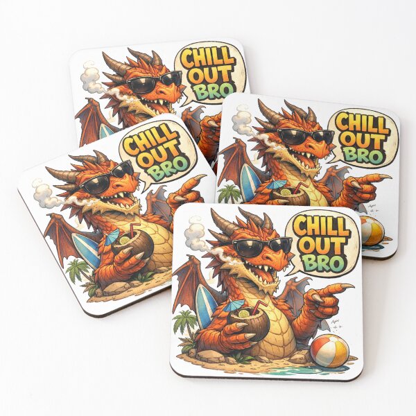 Item preview, #CHILL OUT BRO DRAGON  designed and sold by TIPOTENIOS.