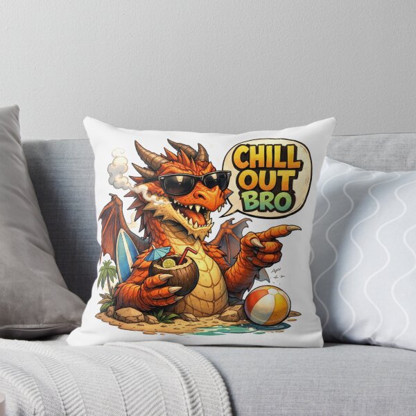 Item preview, #CHILL OUT BRO DRAGON  designed and sold by TIPOTENIOS.