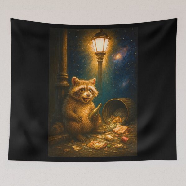 Item preview, Trashed Panda Drunk Raccoon designed and sold by JI-PIXEL-PLACE.