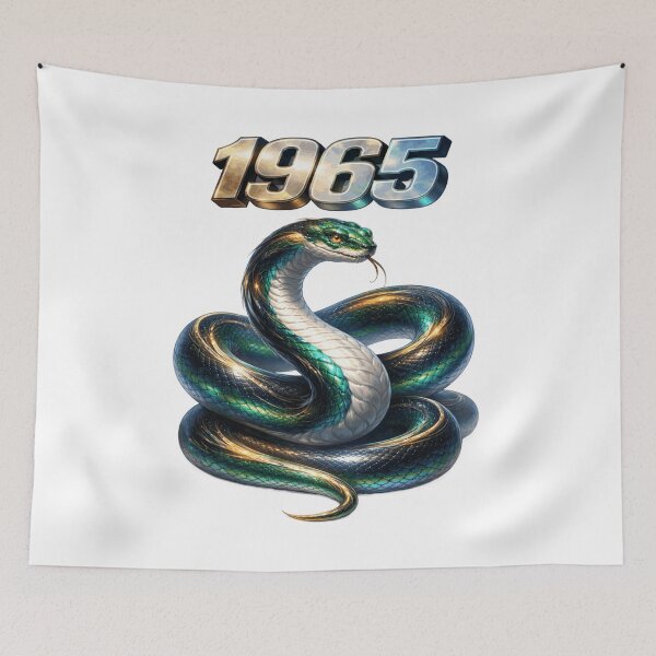 Item preview, 1965YearoftheSnakeEasternZodiacWisdomMysteryDesign designed and sold by AlexLineArt.