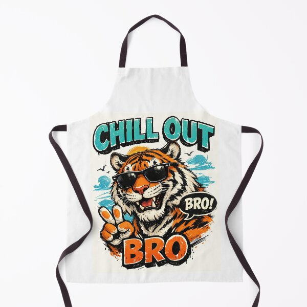 Item preview, #CHILL OUT BRO TIGER designed and sold by TIPOTENIOS.