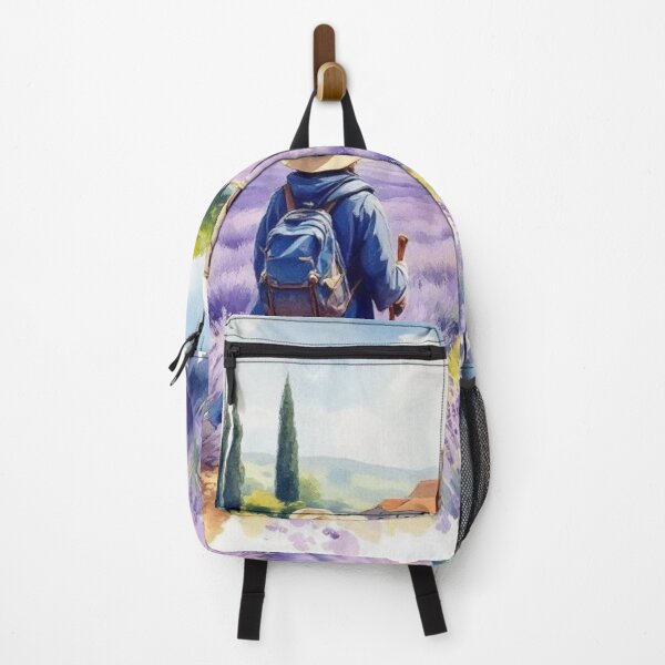 Item preview, Pilgrim crossing a lavender field (Provence) designed and sold by jefboutique6150.