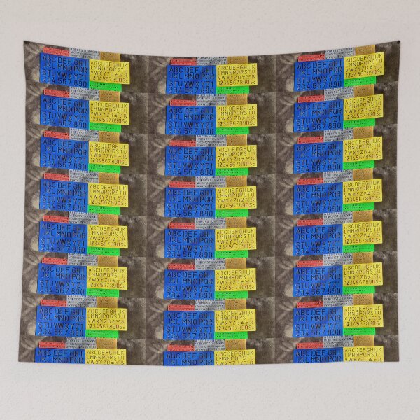 Item preview, Retro Plastic Lettering Stencils – Multicolor Font Templates designed and sold by Lawn073.