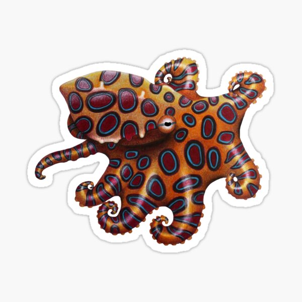 Blue Ringed Octopus Sticker