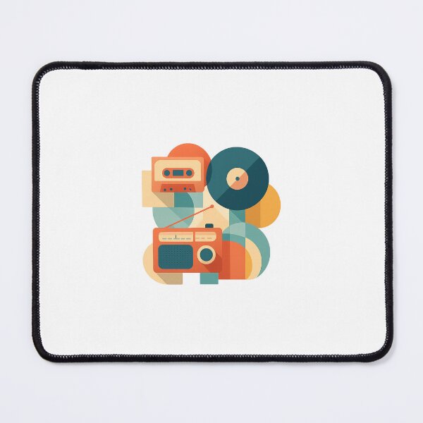 Item preview, Retro Gadget Geometric Collage designed and sold by Le Grand Requin.